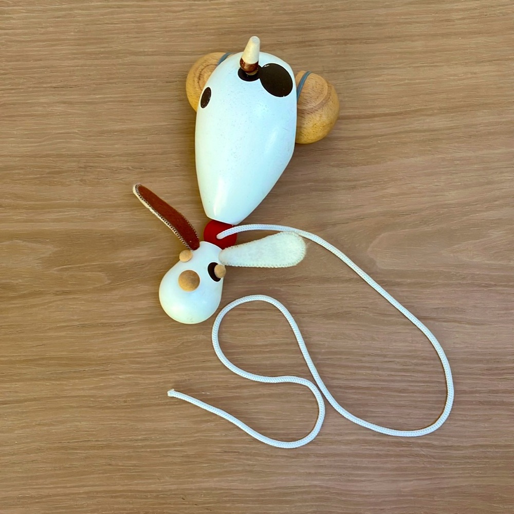 PlanToys Wooden Puppy Pull Toy